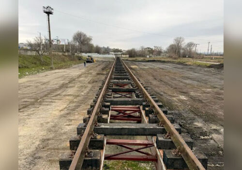 Secțiune de cale ferată reabilitată pentru importul de piatră concasată din Ucraina