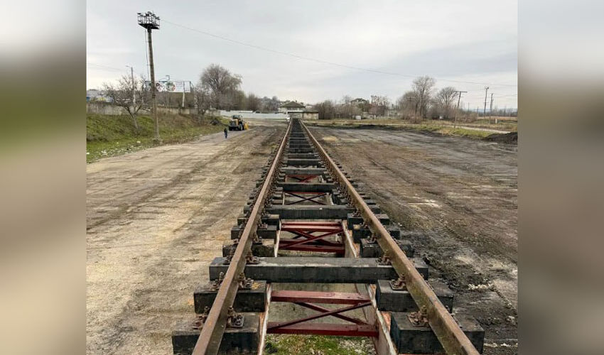 Railroad section rehabilitated for import of crushed stone from Ukraine