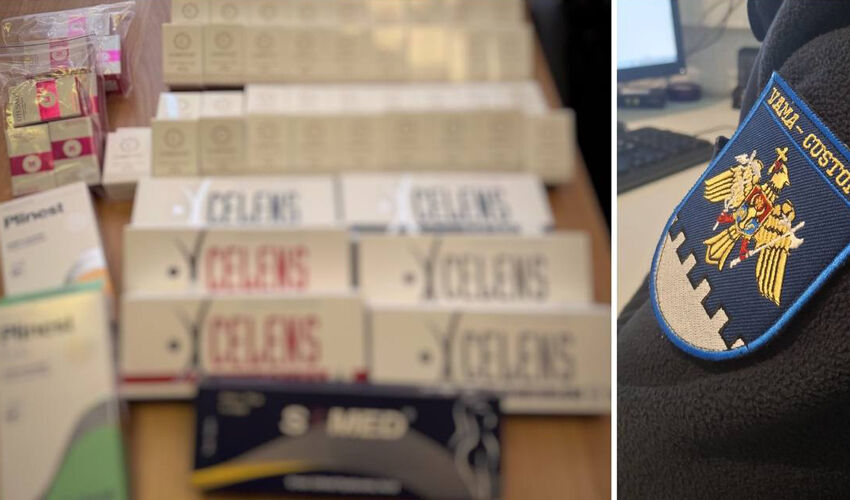 Customs prevented the smuggling of cosmetics