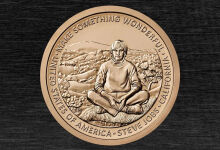The U.S. has released a commemorative coin featuring Steve Jobs