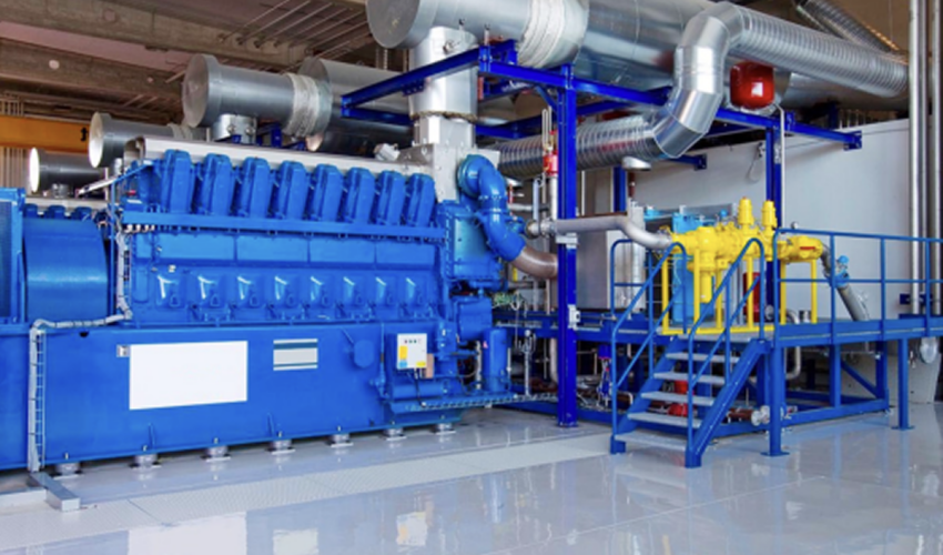 gas-fired combined heat and power plant