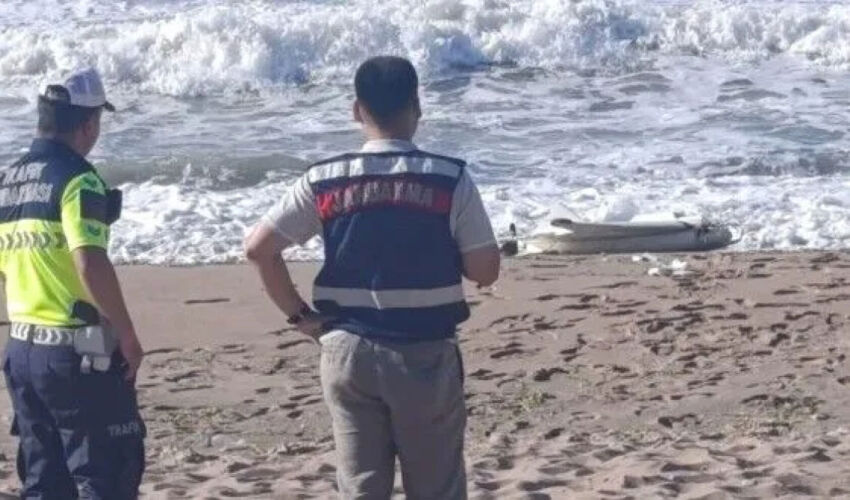 A drone on a beach in Turkey