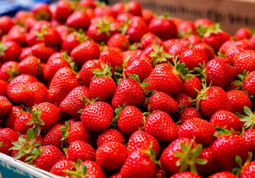 Why did the price of May strawberries go up?