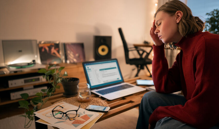 фрилансер за работой