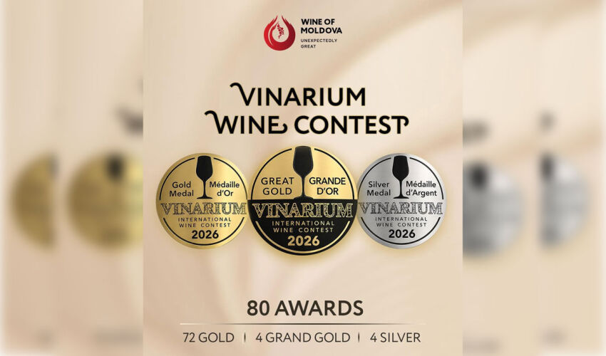 VINARIUM 2026: 80 medals for Moldovan wines Wine of Moldova