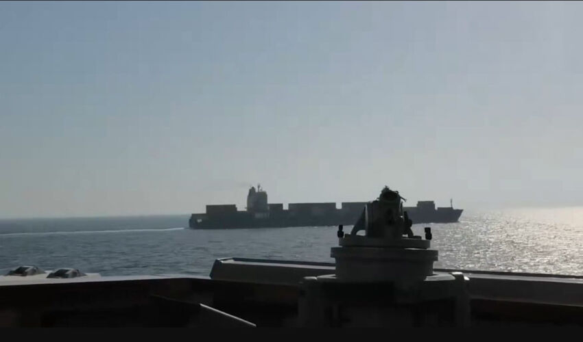 Задержание иранского сухогруза