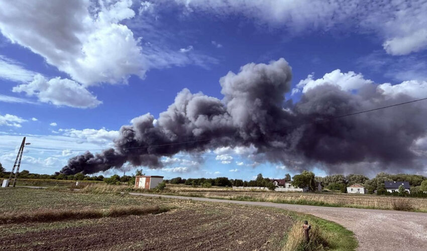 incendiu la fabrică