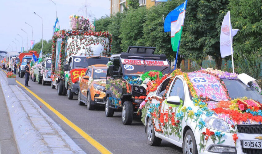 150 de milioane de puieți de flori vor fi plantați în Namangan, Uzbekistan, pentru a intra în Cartea Recordurilor Guinness Festivalul internațional de flori