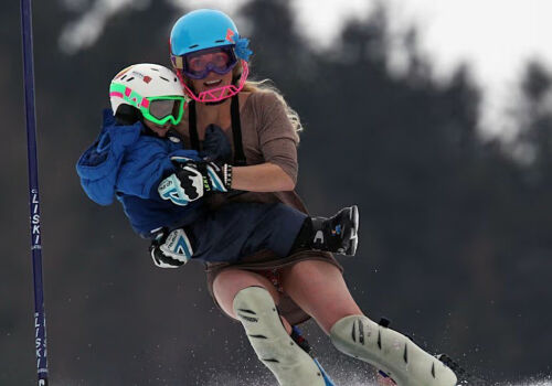 It was the first time a mother and son performed at the same Winter Games It was the first time a mother and son performed at the same Winter Games