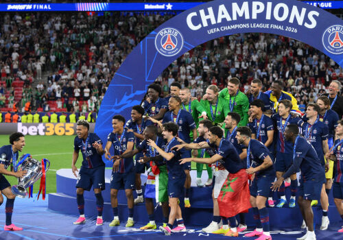 Paris PSG won the Champions League for the second year in a row