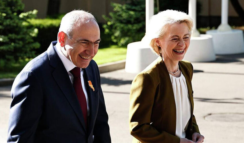 Nikol Pashinian and Ursula von der Leyen