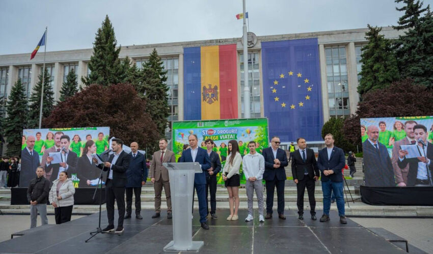anti-drug rally in Chisinau