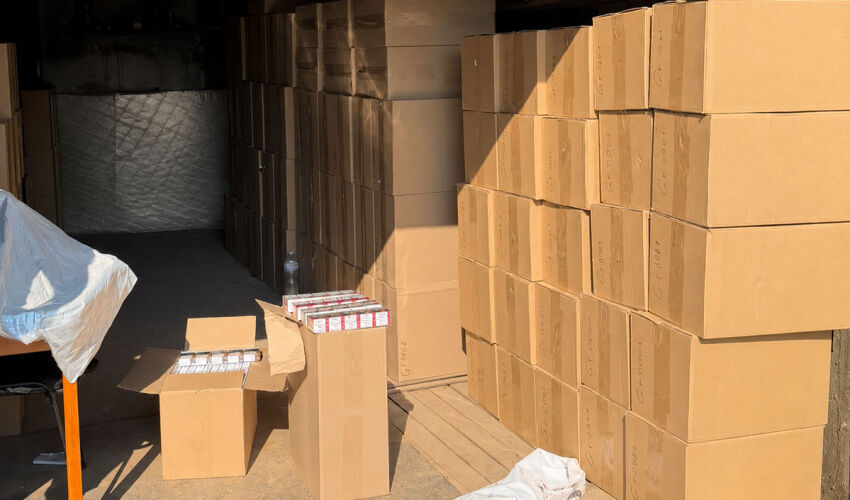 Customs officials seized a million cigarettes cigarette smuggling