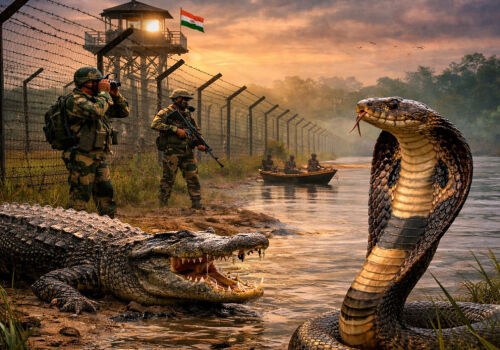 Crocodili vs. intruși: India caută noi modalități de securizare a frontierei