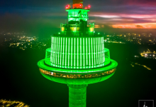 One of the tallest revolving restaurants in the EU has opened in Vilnius