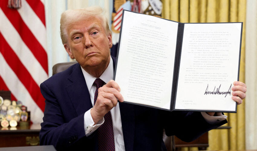 President Trump signs an executive order