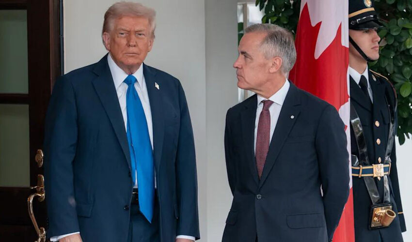 Donald Trump and Mark Carney