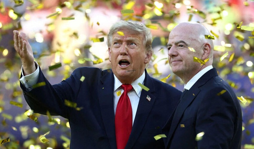 Donald Trump and Gianni Infantino