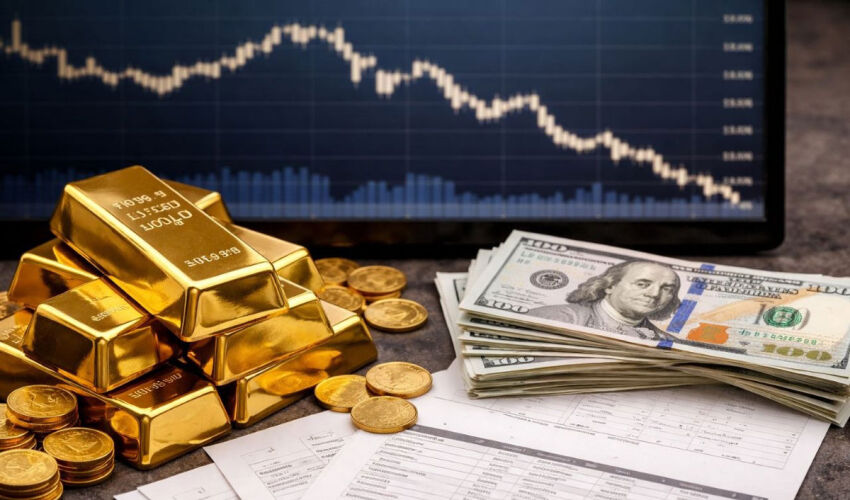 Gold falls in price – investors need money to cover losses gold