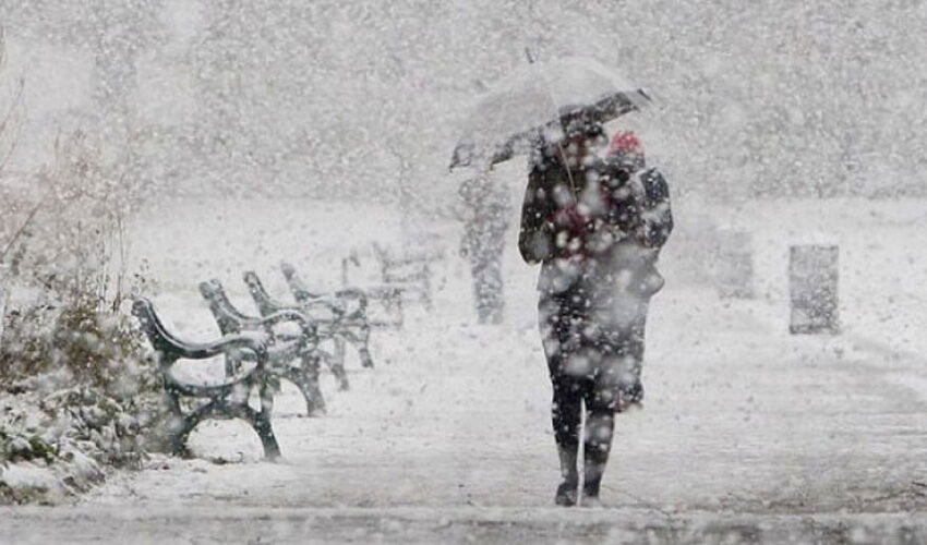 Europe is covered in snow