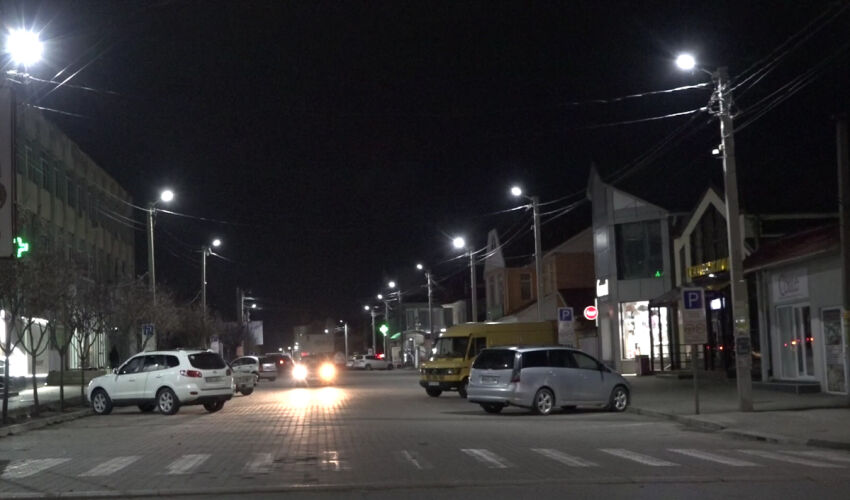 уличное освещение Комрата