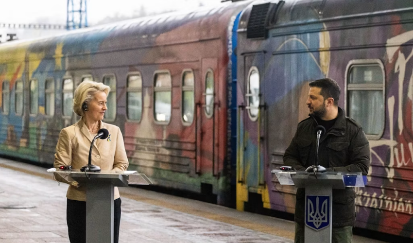 von der Leyen and Zelenskyy