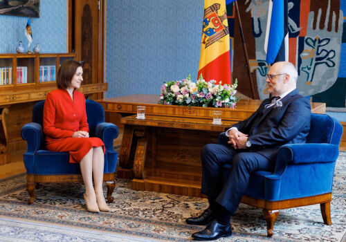Maia Sandu efectuează o vizită de lucru la Tallinn