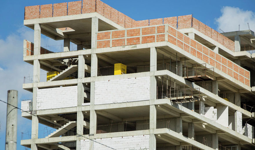 Construction work increased, but not at the expense of housing