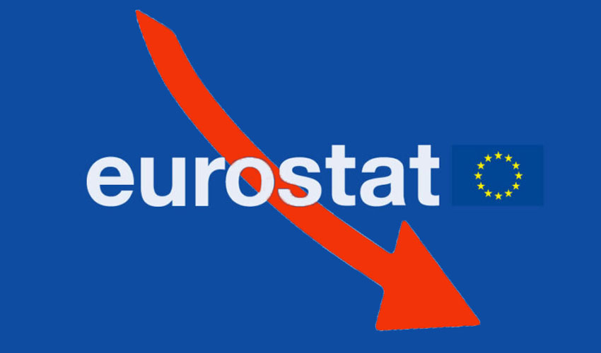 Eurostat фиксирует спад деловой активности