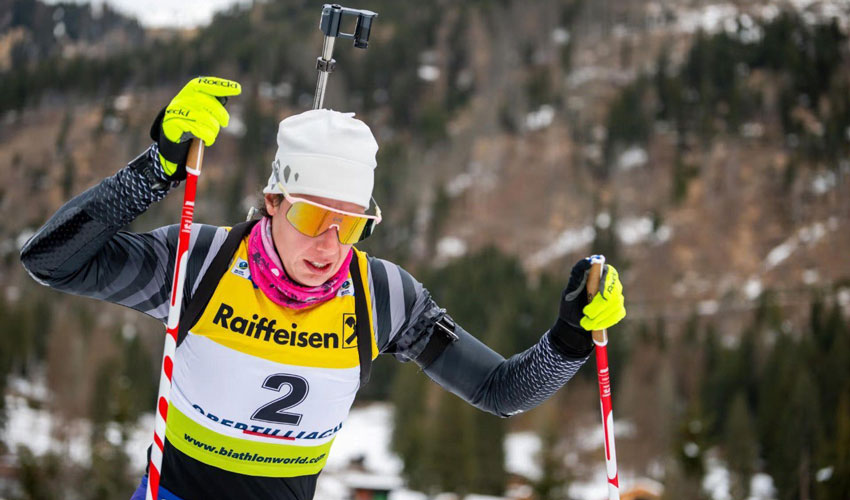Biathlete Alina Stremous took silver at the start of the Olympic season