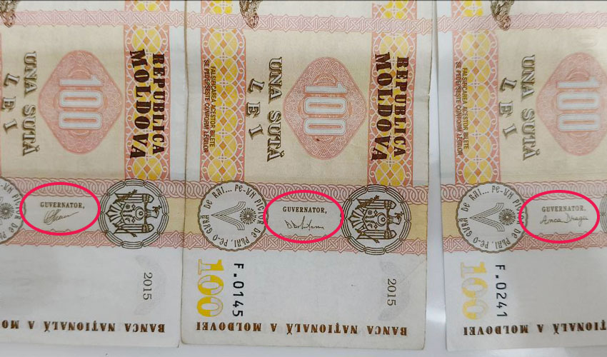 Nu există “bancnote contrafăcute” în circulație.