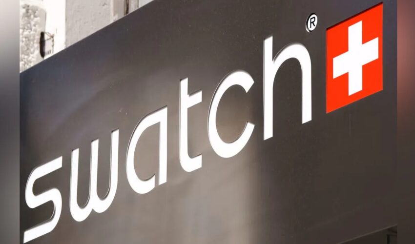 Swatch shares jumped 7% despite a downturn last year Swatch logo