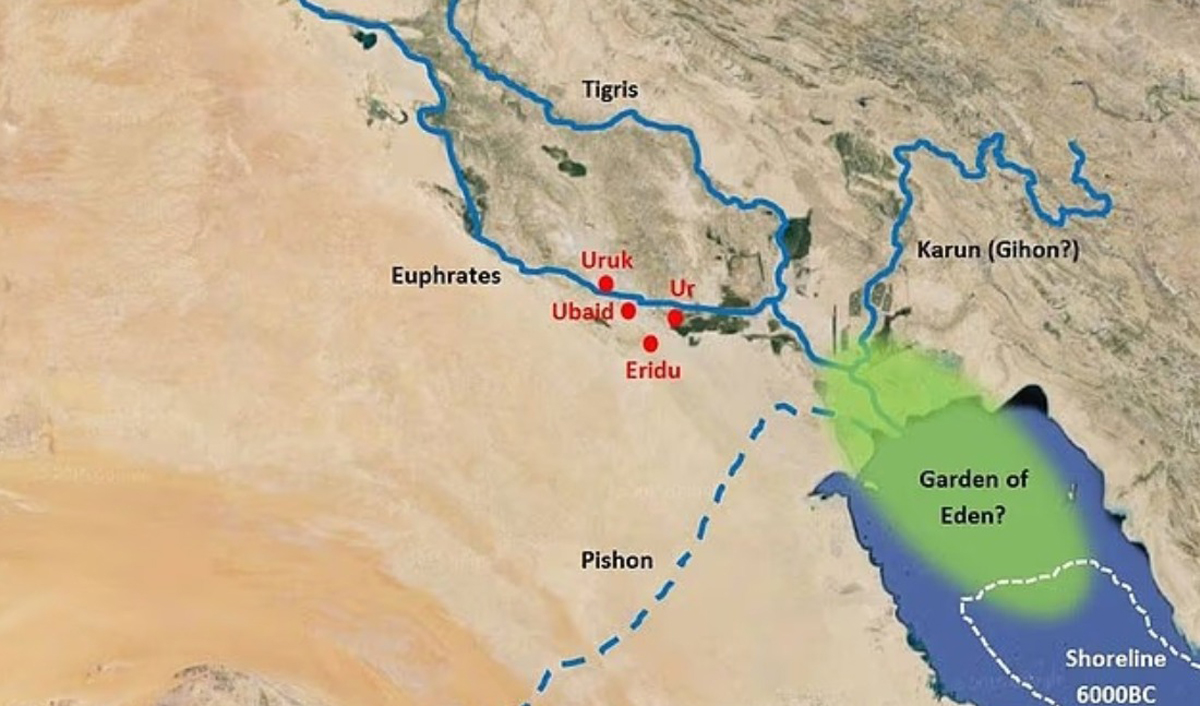 Satellite imagery reveals ancient river linked to Eden