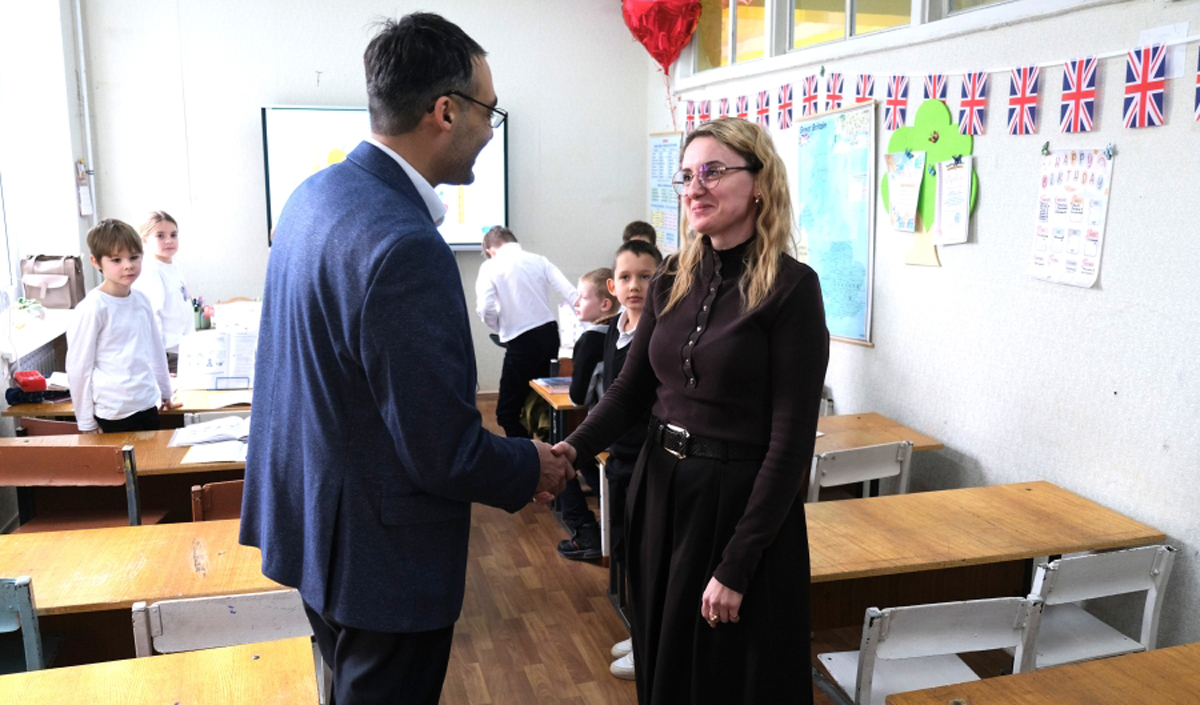 Almost all pupils of the Taras Shevchenko gymnasium. Almost all pupils of Taras Shevchenko gymnasium are refugees from Ukraine