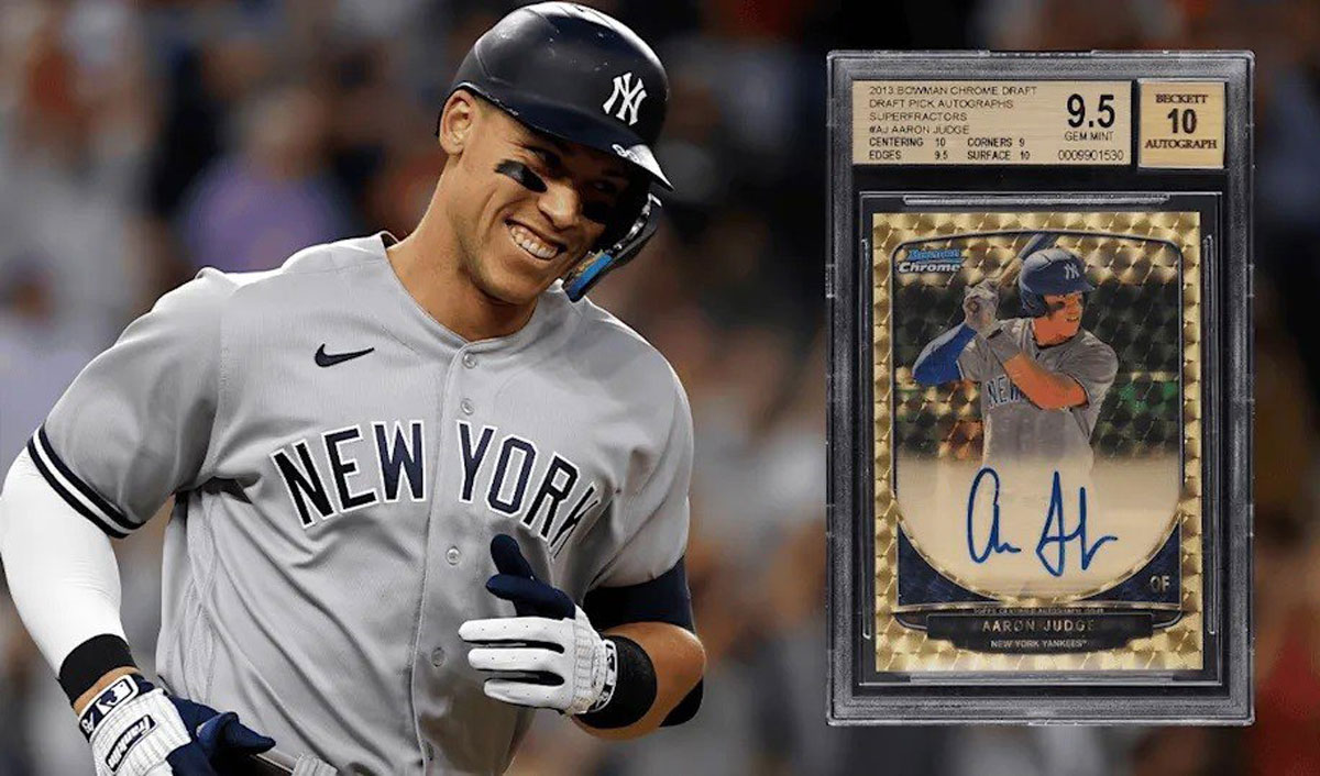 Cartonaș de baseball din 2013 vândut pentru suma uriașă de 5,2 milioane de dolari