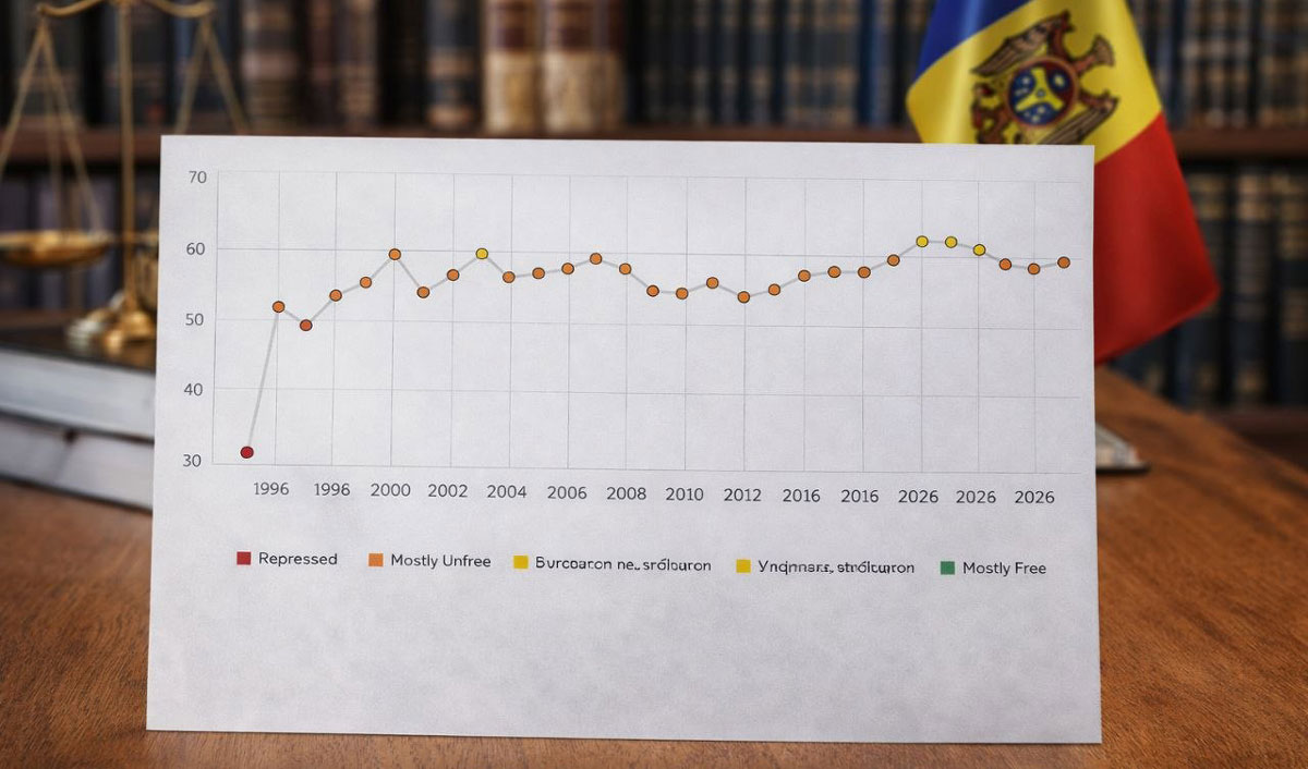 Economia moldovenească “suprimată”, printre cele mai slabe din Europa în ceea ce privește gradul de libertate