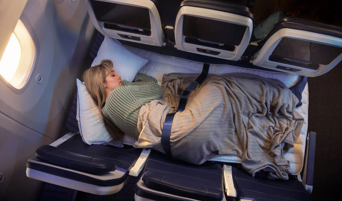 O companie aeriană americană va dota avioanele cu „canapele”