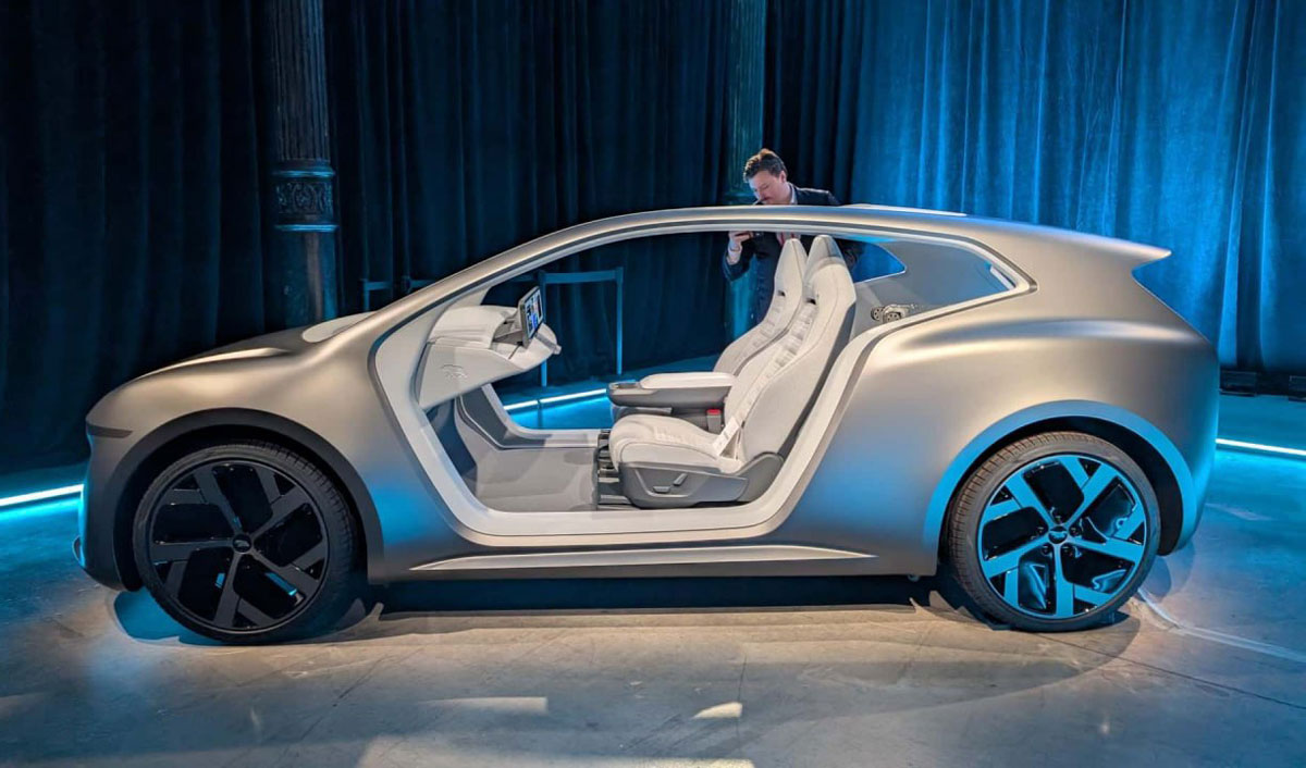 Lucid announced the Lunar two-seat robotaxi for commercial fleets