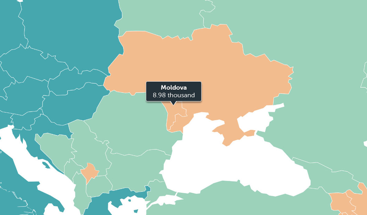 ВВП на душу населения в Молдове вырос в 18,4 раза