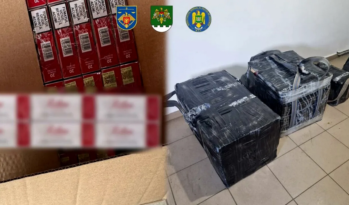 Rețea de contrabandă cu țigări destructurată în Republica Moldova cu sprijinul Poliției de Frontieră Române
