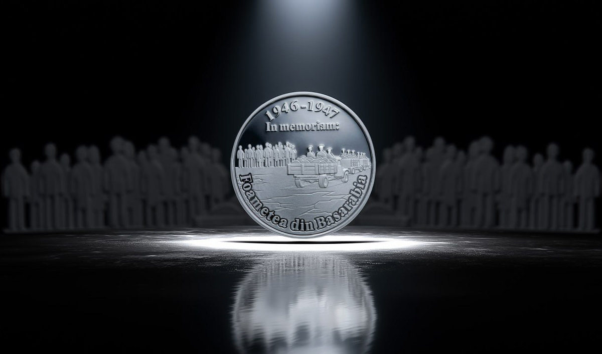 „Foametea din Basarabia 1946-1947” bătută în argint