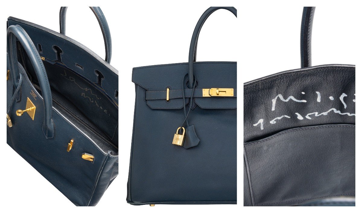 The iconic Hermès Birkin with a personalized message will be the top lot of the season