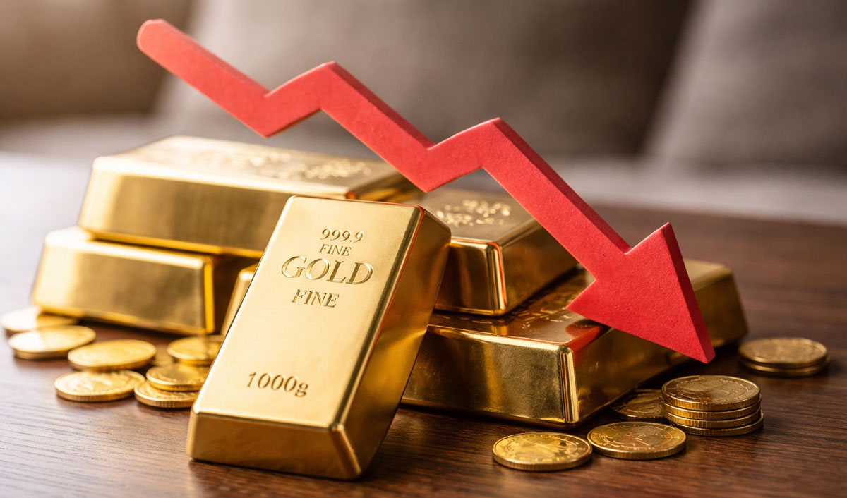 Aurul și-a pierdut 13% din valoare