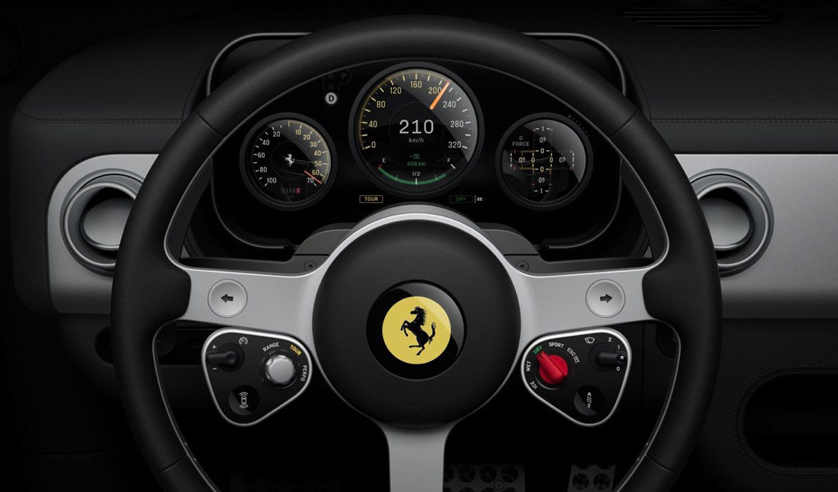 Ferrari shares fall after the premiere of its first electric car
