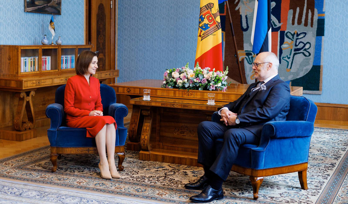 Maia Sandu efectuează o vizită de lucru la Tallinn