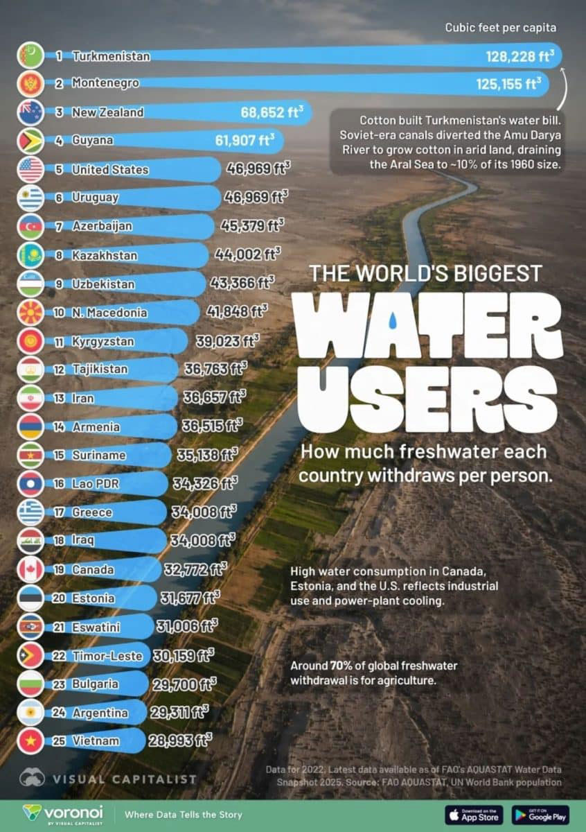 World water consumption
