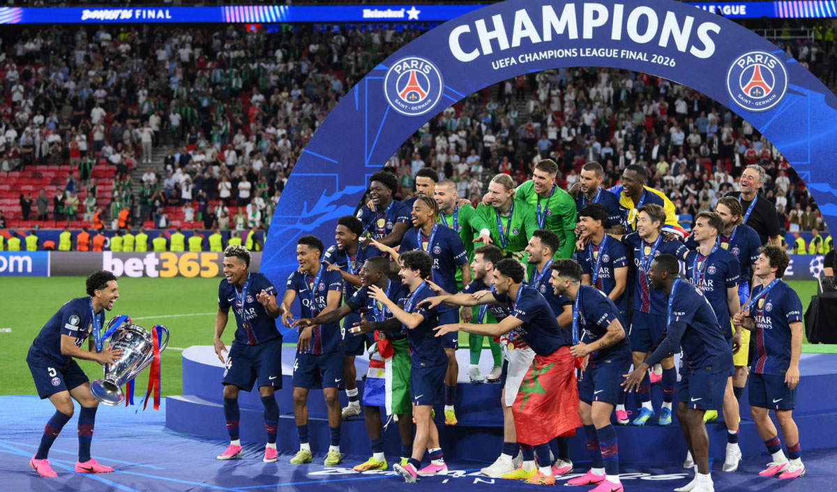 Paris PSG won the Champions League for the second year in a row