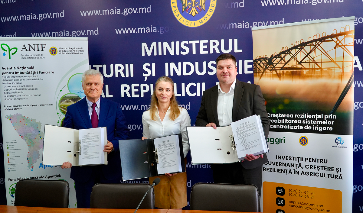 În nordul Moldovei vor fi instalate trei noi sisteme de irigații