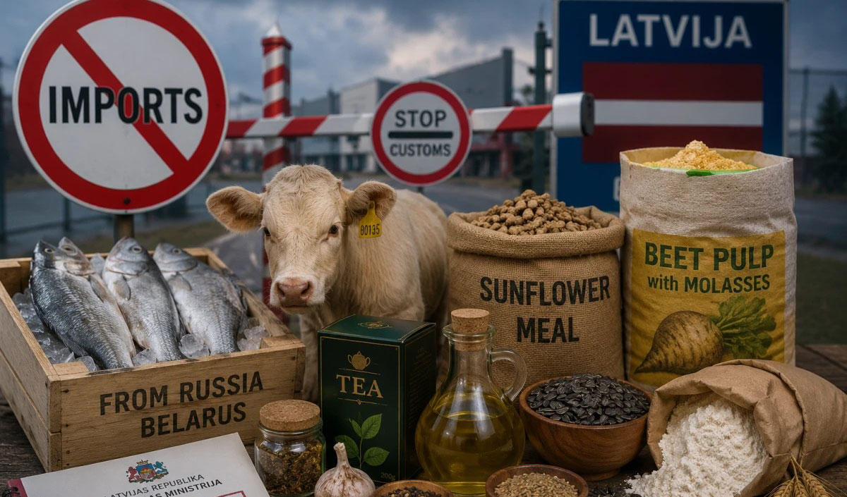 Se va interzice importul de ceai, pește și animale din Rusia în Letonia