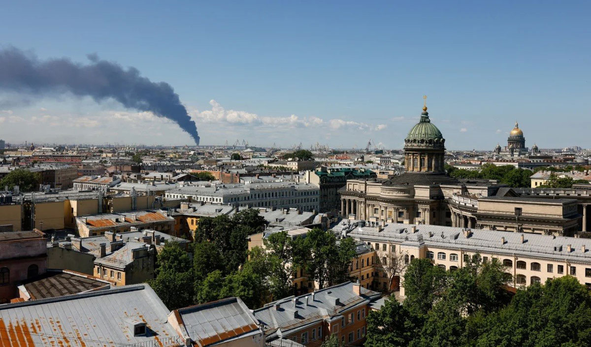 St. Petersburg was hit by a large-scale drone attack